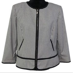 Calvin Klein Black & White Checkered Jacket
